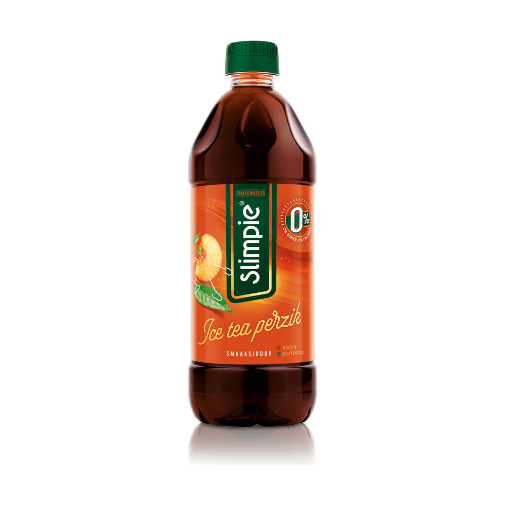 Slimpie Suikervrije siroop Ice Tea Perzik – 650 ml